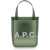 A.P.C. Small "Lou" Tote Bag GREEN