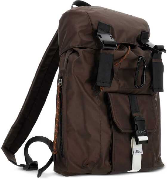 Rucsacuri A.P.C. Backpack Trek With Logo BROWN Barbati (BM 19741412) 3