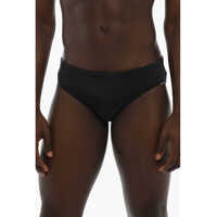 Chiloti Solid-Color Swim Briefs With Logo Print Barbati