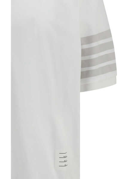 Tricouri Polo Thom Browne Cotton Polo Shirt WHITE Barbati (BM 19741598) 3