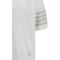 Tricouri Polo pentru Barbati - Tricouri Polo Thom Browne Cotton Polo Shirt WHITE Barbati (BM 19741598) - B-mall.ro