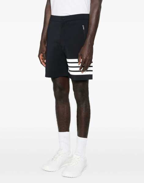 Pantaloni scurti Thom Browne 4-bar technical Shorts NAVY Barbati (BM 19741616) 3