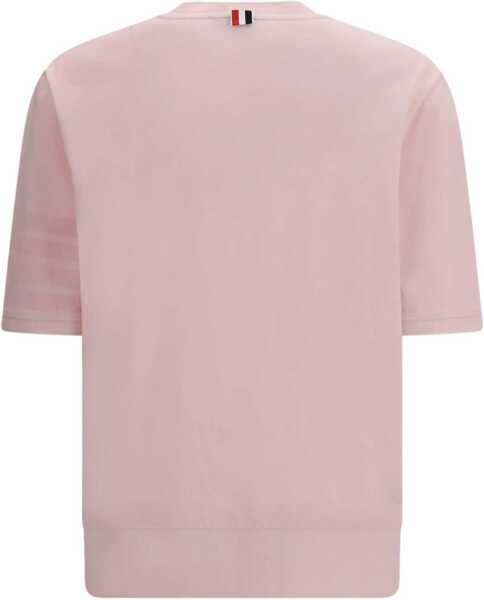 Tricouri Thom Browne 4-Bar cotton jersey T-shirt LT PINK Barbati (BM 19741622) 2