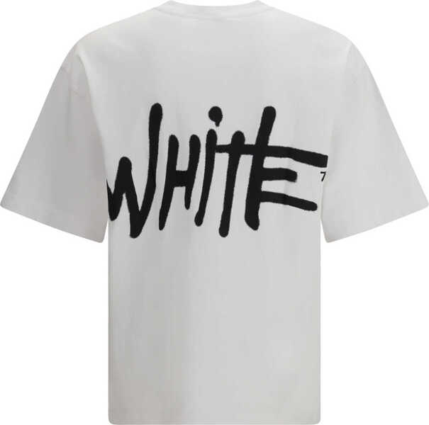 Tricouri Off-White Spray Logo Skate T-shirt WHITE Barbati (BM 19741634) 2