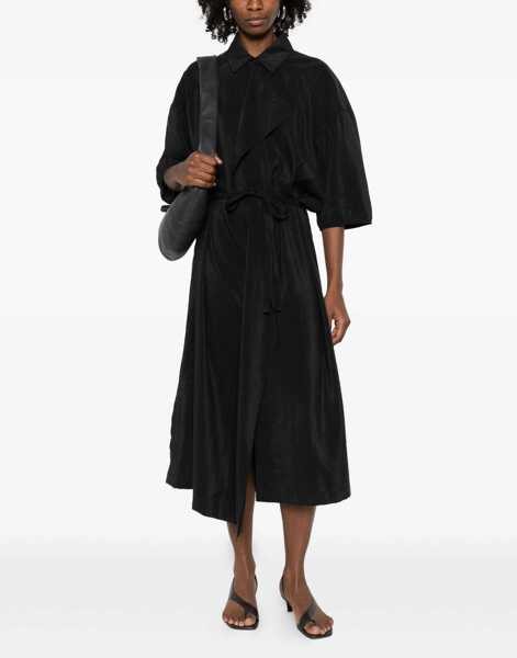 Rochii LEMAIRE Asymmetrical silk shirt Dress BLACK Femei (BM 19741658) 2