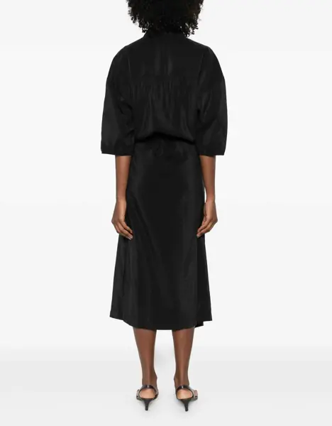 Rochii LEMAIRE Asymmetrical silk shirt Dress BLACK Femei (BM 19741658) 4