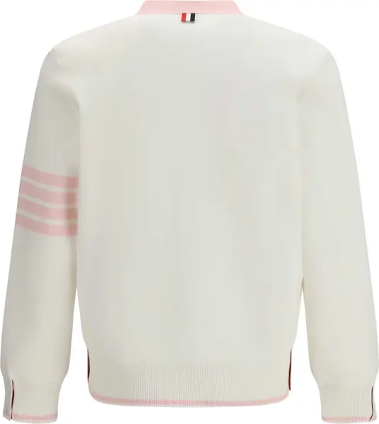 Cardigane Thom Browne Milano Cardigan WHITE Barbati (BM 19741664) 2