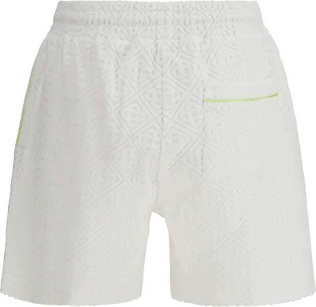 Pantaloni scurti Casablanca Monogrammed Shorts WHITE Barbati (BM 19741670) 2