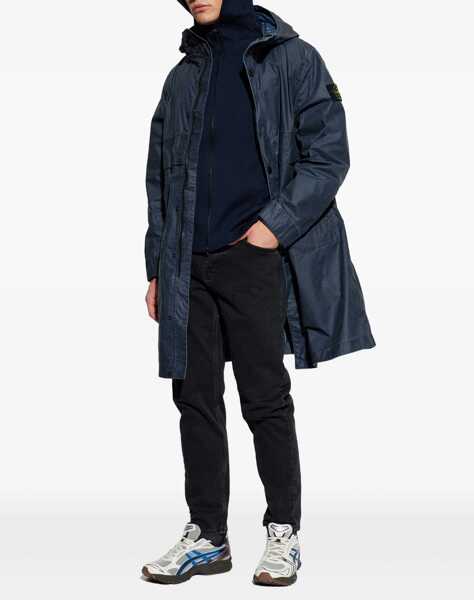 Pulovere Stone Island Hooded raglan sleeve Sweater NAVY BLUE Barbati (BM 19741685) 2