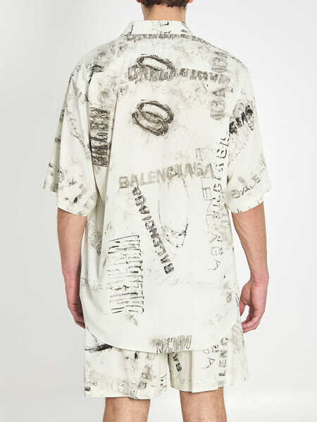 Camasi Balenciaga Pyjama Shirt GREY Barbati (BM 19741793) 4