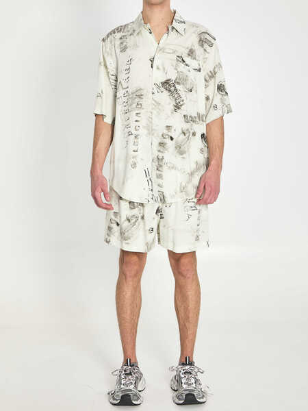 Camasi Balenciaga Pyjama Shirt GREY Barbati (BM 19741793) 5