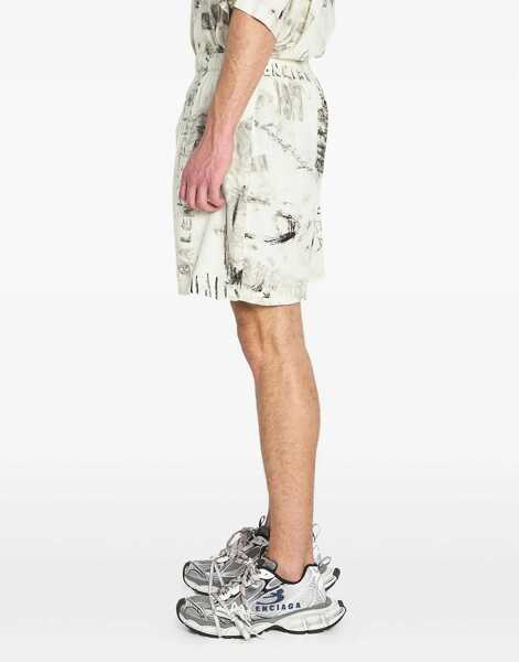 Pantaloni scurti Balenciaga Pyjamas Shorts GREY Barbati (BM 19741796) 2