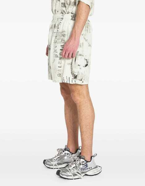 Pantaloni scurti Balenciaga Pyjamas Shorts GREY Barbati (BM 19741796) 3