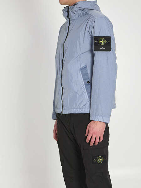 Bomber jacket Stone Island Dyed Crinkle Reps Ny Jacket LIGHT BLUE Barbati (BM 19741802) 2
