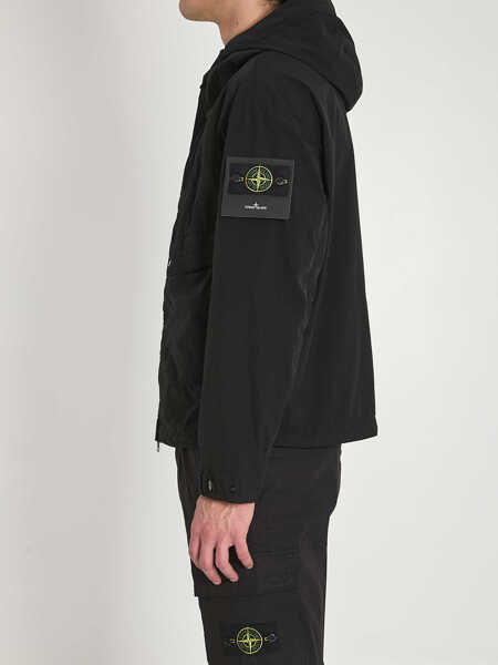 Bomber jacket Stone Island Compact Touch Poly-Tc Lightweight Jacket BLACK Barbati (BM 19741820) 3