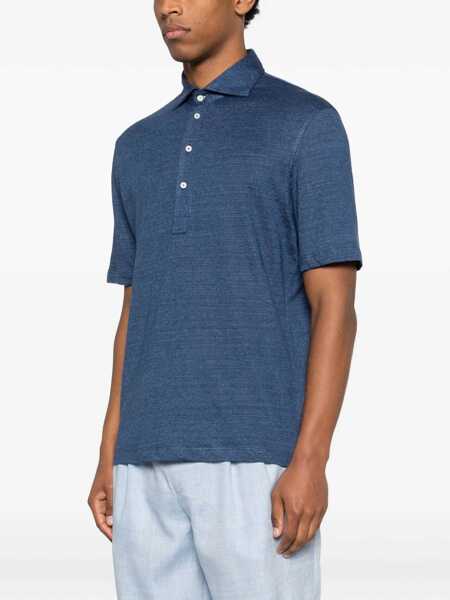 Tricouri Polo Brunello Cucinelli Polo shirts Blue Barbati (BM 19743030) 3