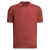 Brunello Cucinelli Cotton buttonless polo shirt Red