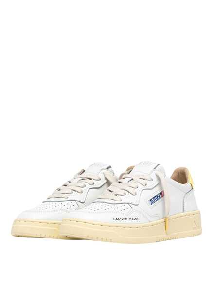 Sneakers AUTRY Autry Medalist Low Lettering sneakers in the WHT LEMOM variant, product code AULWDL02 Wht Lemom Femei (BM 19743129) 2