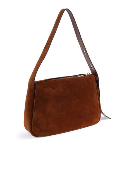 Genti tip postas Tory Burch Romy Suede Shoulder Bag Brown Femei (BM 19743186) 3