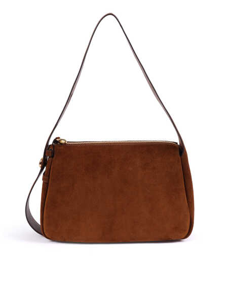 Genti tip postas Tory Burch Romy Suede Shoulder Bag Brown Femei (BM 19743186) 4