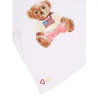 Tricouri pentru Fete - Tricouri Ralph Lauren BEAR TEE-KNIT SHIRTS-T-SHIRT White Fete (BM 19743198) - B-mall.ro