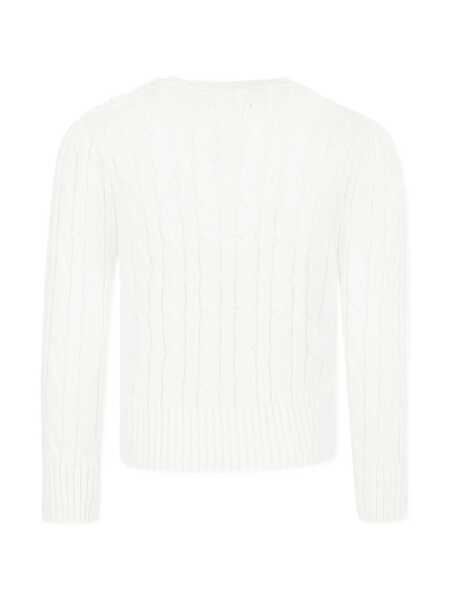 Pulovere casual Ralph Lauren CABLE CN-SWEATER-PULLOVER White Fete (BM 19743204) 2