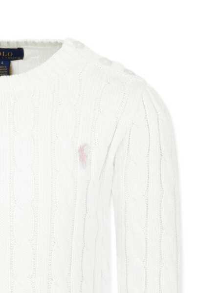 Pulovere casual Ralph Lauren CABLE CN-SWEATER-PULLOVER White Fete (BM 19743204) 3