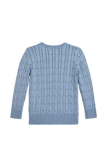 Pulovere casual Ralph Lauren LS CABLE CN-TOPS-SWEATER Blue Baieti (BM 19743249) 2