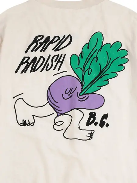 Tricouri Bobo Choses Rapid Radish oversized T-shirt White Baieti (BM 19743405) 4