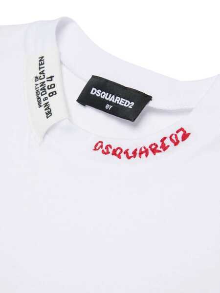 Tricouri DSQUARED2 T-shirts White Fete (BM 19743456) 3