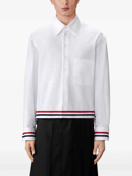 Camasi casual Thom Browne Cotton Shirt WHITE Barbati (BM 19743578) 3