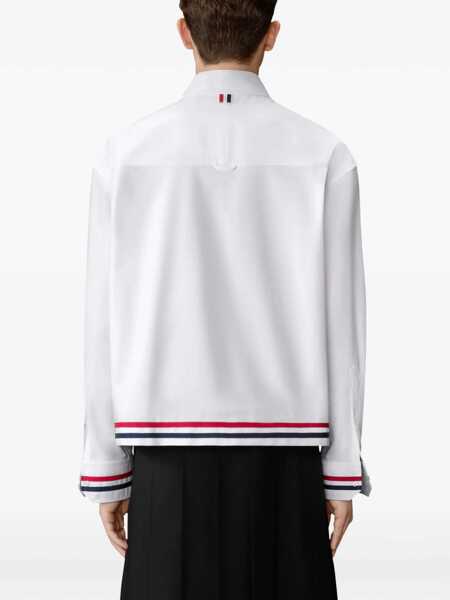 Camasi casual Thom Browne Cotton Shirt WHITE Barbati (BM 19743578) 4