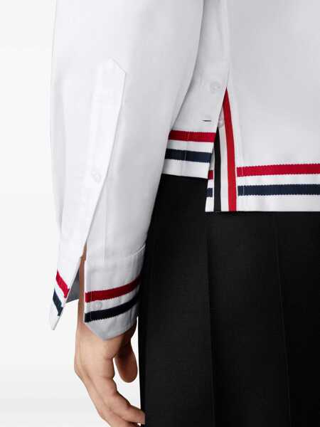 Camasi casual Thom Browne Cotton Shirt WHITE Barbati (BM 19743578) 5