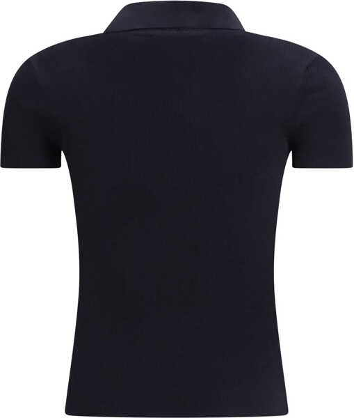 Tricouri Polo Max Mara Albero Wool Polo Shirt BLU MARINO Femei (BM 19743581) 2