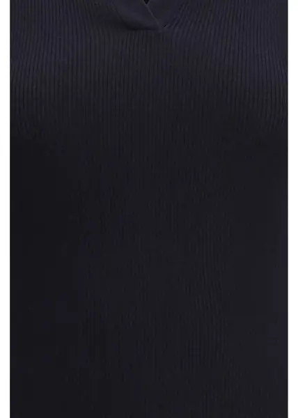 Tricouri Polo Max Mara Albero Wool Polo Shirt BLU MARINO Femei (BM 19743581) 3