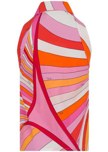 Camasi casual PUCCI Sleeveless Shirt ORANGE Fete (BM 19743611) 2