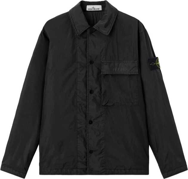 Camasi casual Stone Island Padded Overshirt BLACK Barbati (BM 19743620) 2