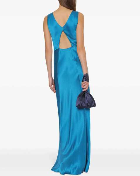 Rochii casual Alberta Ferretti Silk Blend Long Dress BLUE Femei (BM 19743632) 3