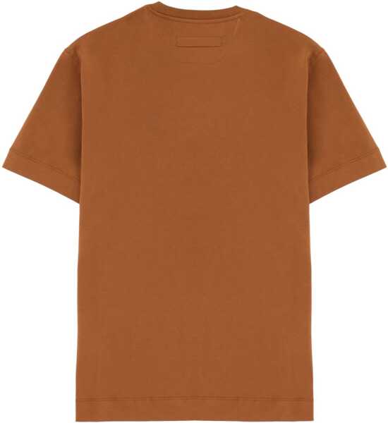 Tricouri ZEGNA T-Shirt With Logo BROWN Barbati (BM 19743686) 2