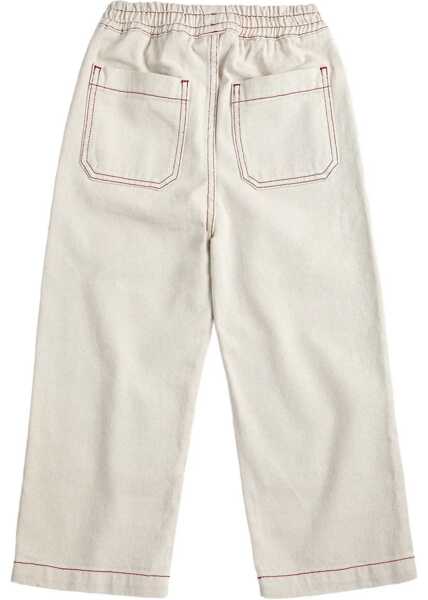 Pantaloni casual Bobo Choses Pants Twill WHITE Baieti (BM 19743695) 2