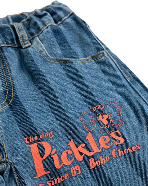 Pantaloni casual Bobo Choses Denim Pickles The Dog BLUE Baieti (BM 19743725) 3