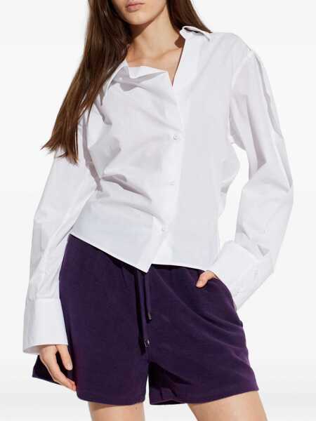 Bluze THE ATTICO Asymmetrical Shirt WHITE Femei (BM 19743731) 3