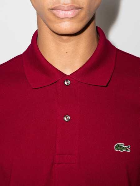 Tricouri Polo Lacoste Polo With Logo BORDEAUX Barbati (BM 19743734) 4