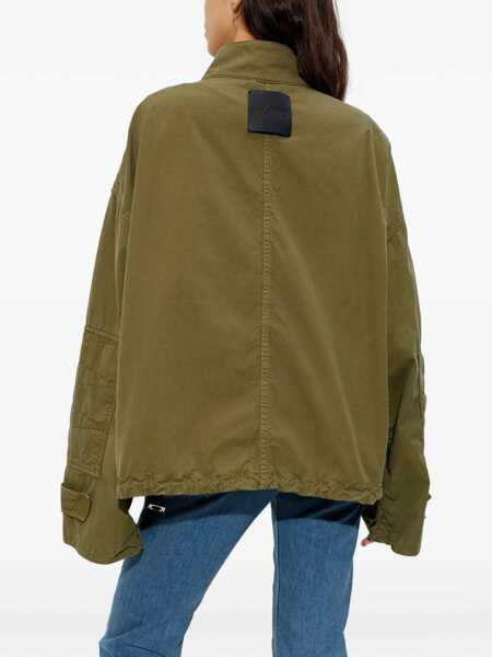 Bomber jacket THE ATTICO Bomber Jacket With Pockets And Drawstring GREEN Femei (BM 19743824) 4