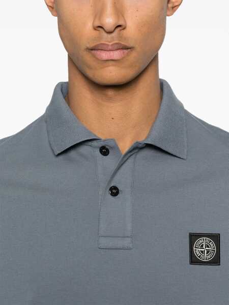 Tricouri Polo Stone Island Polo With Logo Patch CHARCOAL Barbati (BM 19743830) 4