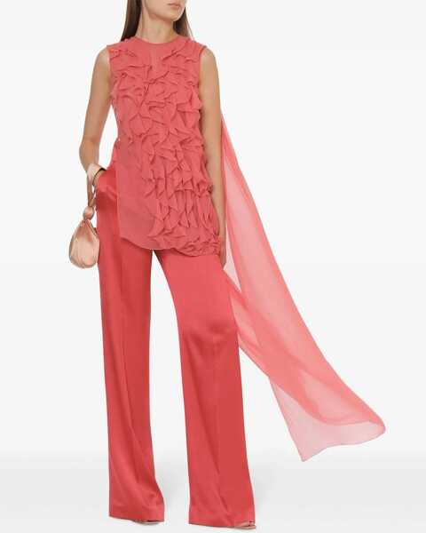 Bluze Alberta Ferretti Silk Sleeveless Shirt PINK Femei (BM 19743833) 2