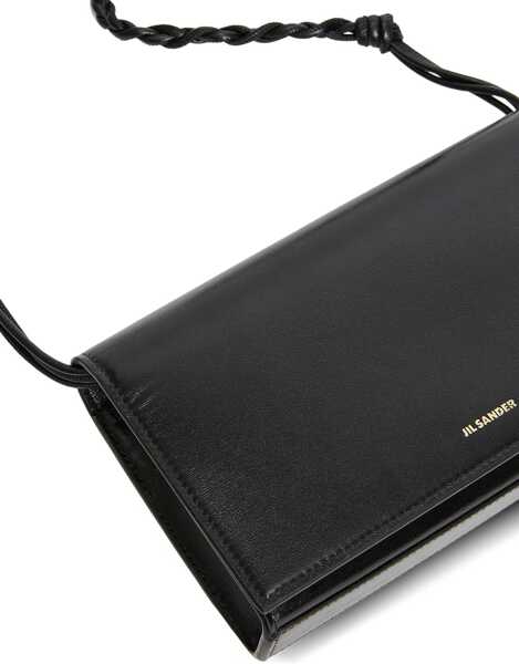 Portofele Jil Sander Tangle Wallet With Logo BLACK Femei (BM 19743977) 2
