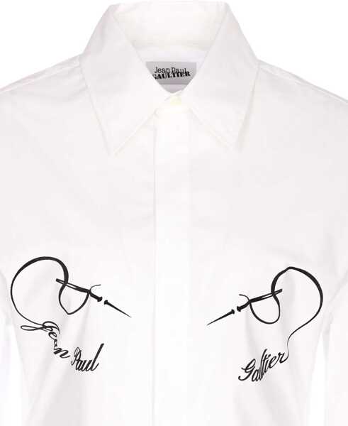 Bluze Jean Paul Gaultier Needles Shirt WHITE Femei (BM 19744598) 4