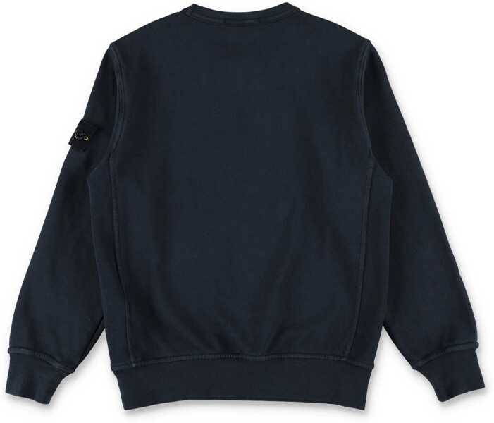 Hanorace Stone Island Sweatshirt With Logo BLUE Baieti (BM 19744625) 2