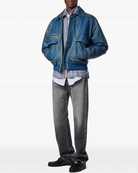 Blugi Versace Stone Washed Jeans GREY Barbati (BM 19744742) 2